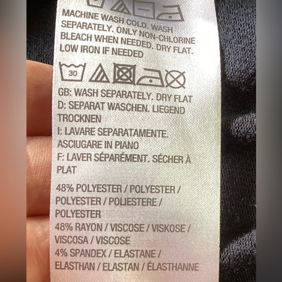 LOGO By Lori Goldstein Long Black Lagenlook Cardigan Duster Pockets MP - Picture 5 of 5